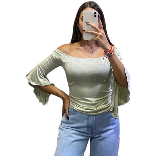Blusa verde menta