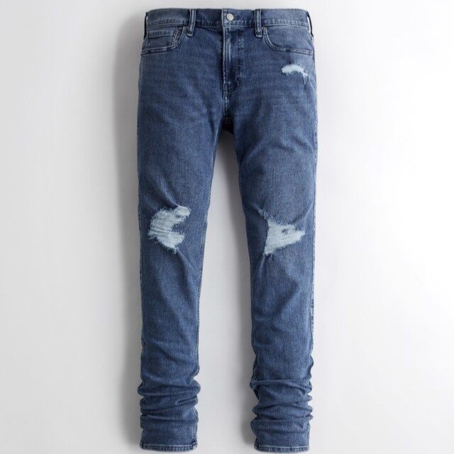 Jean Hollister Strech Stacked Skinny Azul Medio
