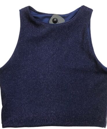 Top azul oscuro brillante