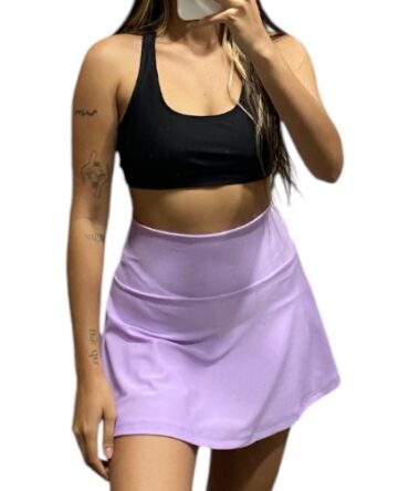 Falda deportiva básica lila