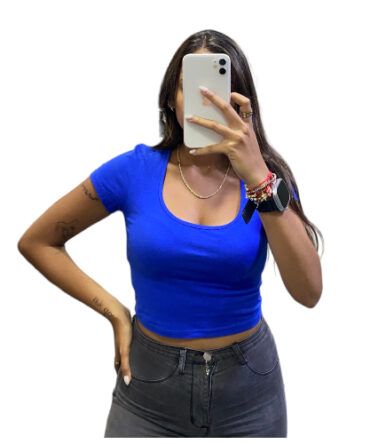 Top Azul Rey