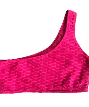 Top deportivo fucsia texturizada