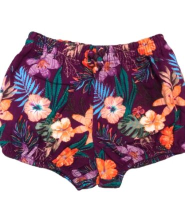 Short morado estampado