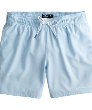 Bermuda playera hollister azul claro