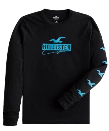Sueter hollister logo azul