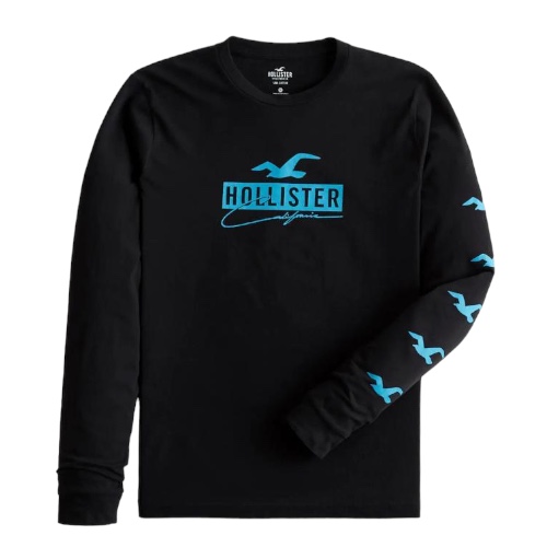 Sueter hollister logo azul