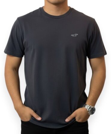 Franela Hollister Recta Gris Plomo #07
