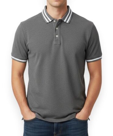 Chemise Gris Rayas Blancas American Eagle