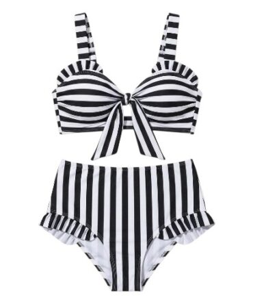 Traje de Baño de Rayas