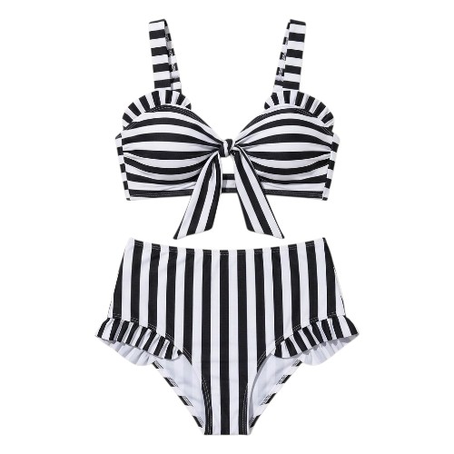 Traje de Baño de Rayas