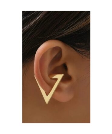 Earcuff Dorados triangulo