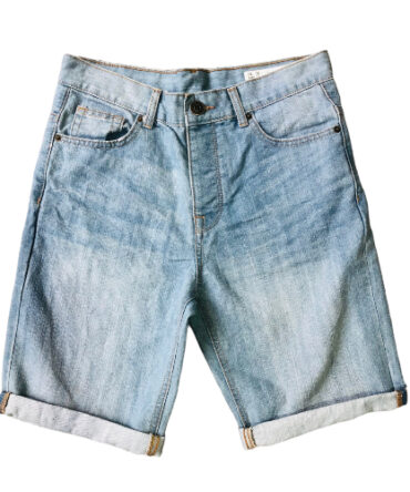 Bermuda de jean azul claro Botones Denim Co