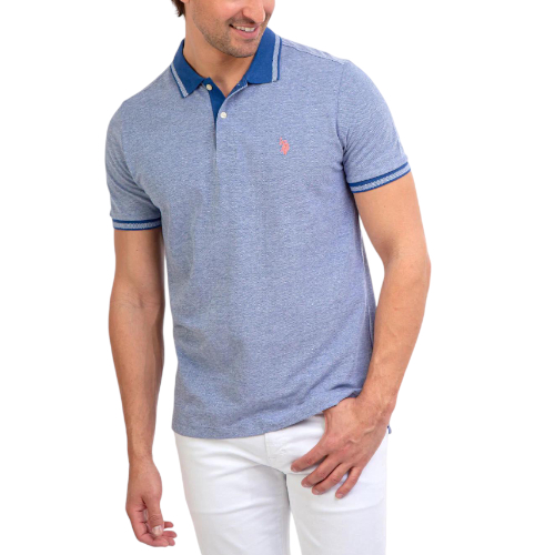 Chemise Polo Azul