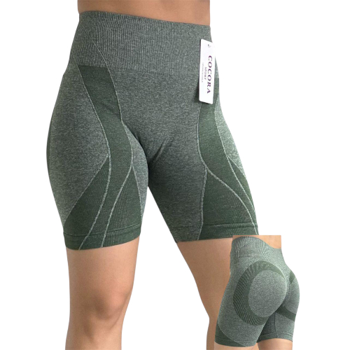 Short Texturizado Verde Militar