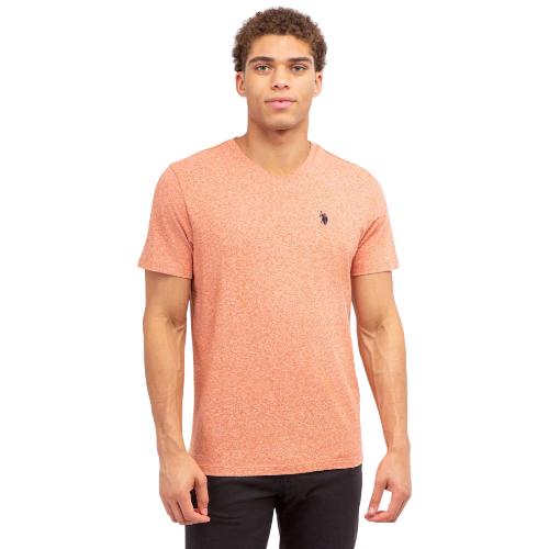 Franela Polo Naranja 2 Cuello V