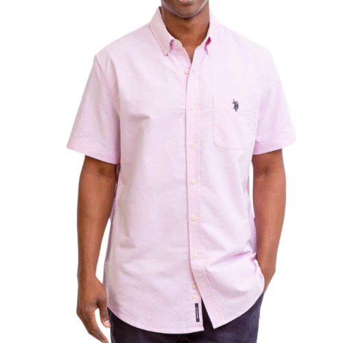 Camisa Manga Corta Rosada