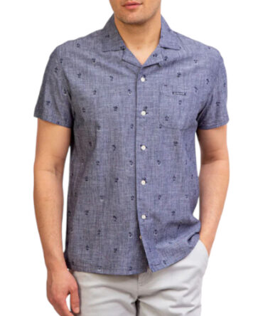 Camisa Polo Azul medio de Palmeras