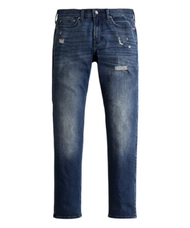 Pantalón Hollister Advanced Stretch Skinny Azul Naval con Roto