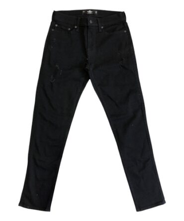 Pantalón Hollister Advanced Stretch Slim Taper  Negro poco Roto