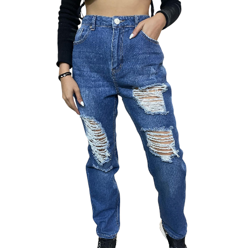 Mom Jean Roto denim blud importado