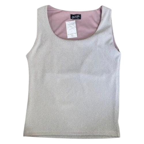 Blusa Brillante Gris Claro