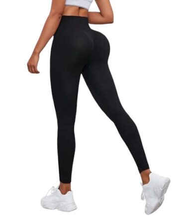 Lycra Negra Acanalada