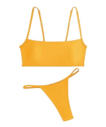Traje de baño amarillo