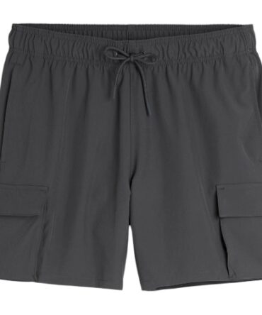 Short Playero Hollister cargo Gris Oscuro