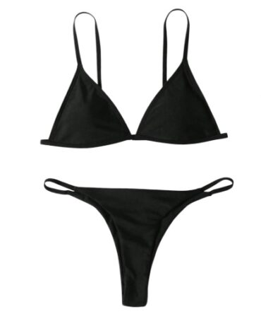Traje de baño Negro triangulo