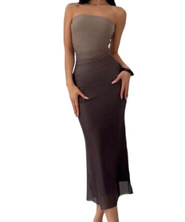 Vestido Marrón degrade