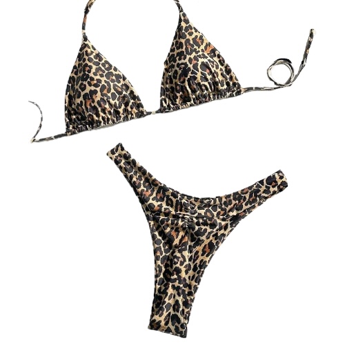 Traje de baño animal print panty semi hilo