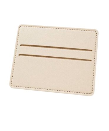 Porta tarjeta beige