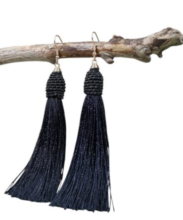 Zarcillos Largos Negro
