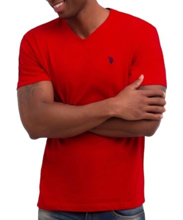 Franela Polo Roja Cuello V