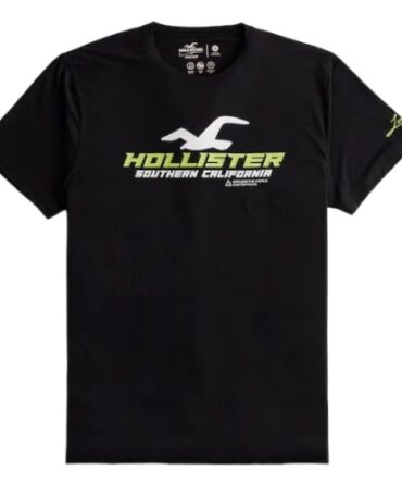 Franela Hollister Sport Knit Negra