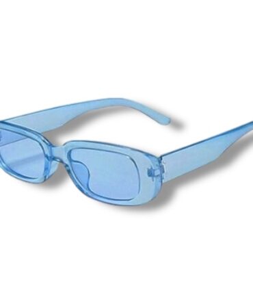 Lentes Montura Azul Transparente, Cristal Azul