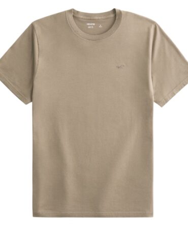 Franela Hollister Core Fit Beige