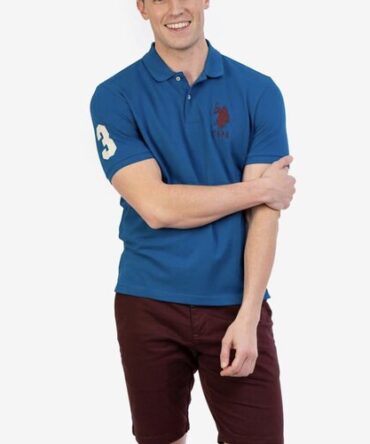 Chemise Polo Azul