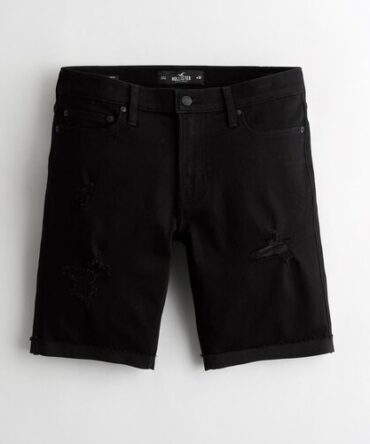 Bermuda Hollister Negra Rota Jean