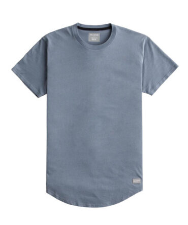 Franela Hollister Azul Naval Curved