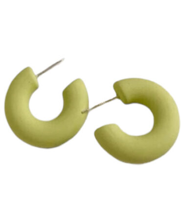 Zarcillos verde manzana