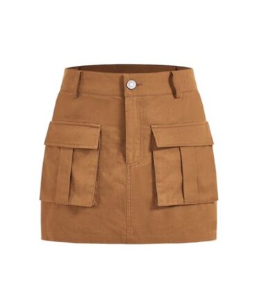 Falda Cargo Caqui