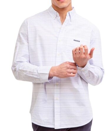 Camisa Polo Manga Larga Rayas