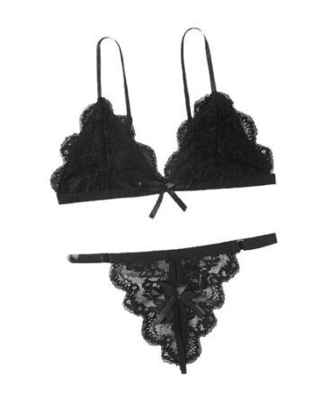 Set Negro de Lenceria