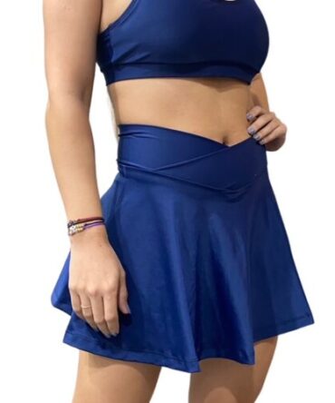 Falda Deportiva Azul Marino Pretina Cruzada