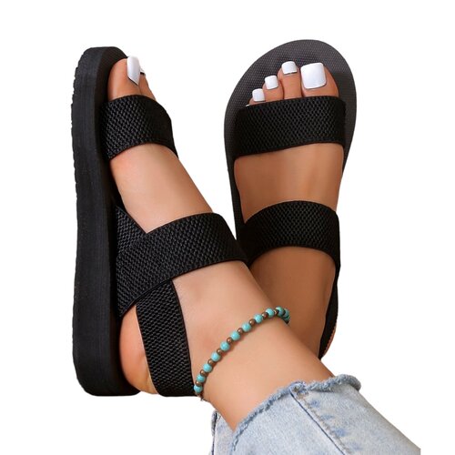 Sandalias playeras negras