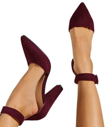 Zapatos de Tacon Vino