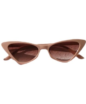 Lentes Asimétricos Montura Beige, Cristal Marrón