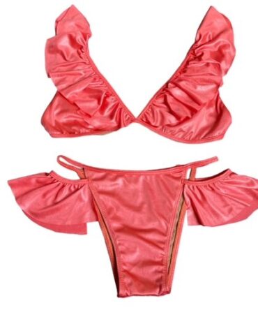 Traje de Baño coral