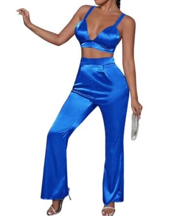 Conjunto Azul Saten